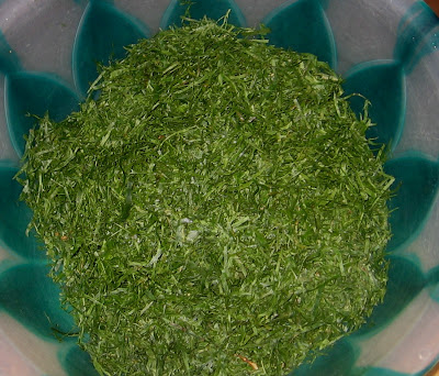 Shredded afang vegetables