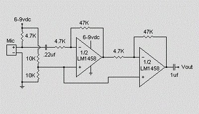 MICROPHONE CONDENSER PRE AMPLIFIER CIRCUIT SCHEMATIC DIAGRAM | Wiring
