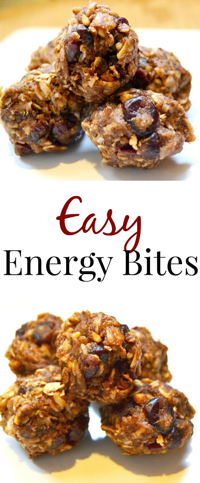 These simple Energy Bites come together in no time and are an easy, filling and tasty snack! www.nutritionistreviews.com