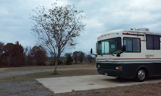 motorhome in a campground