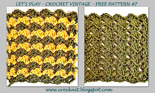 free crochet patterns, zig zag, how to crochet, vintage crochet,
