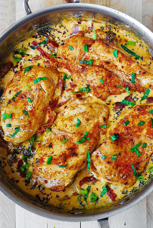 Chicken Breast with Creamy SunDried Tomato Sauce Recipe My Favorite