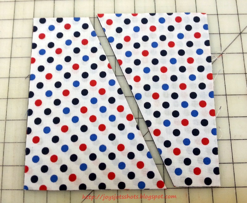 Joy's Jots, Shots & Whatnots Quilt Shot Block 32 Wonky Pinwheel