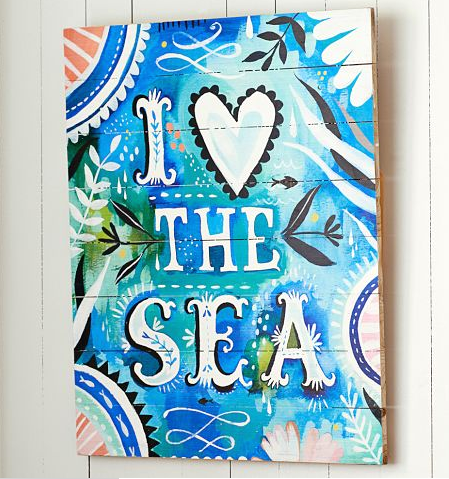 I love the sea wall art