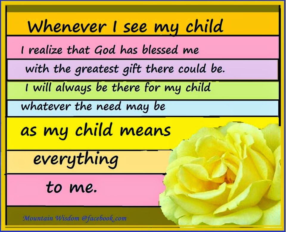 My child means everything to me.