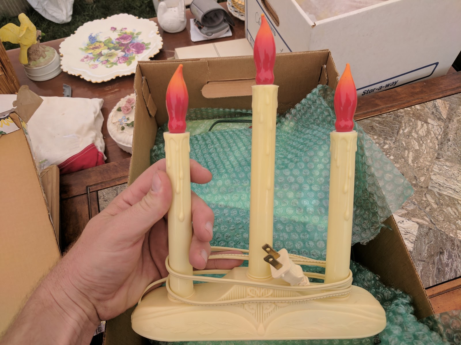 Vintage Christmas Window Candle Lights With Sweet Bulbs One That Got Away