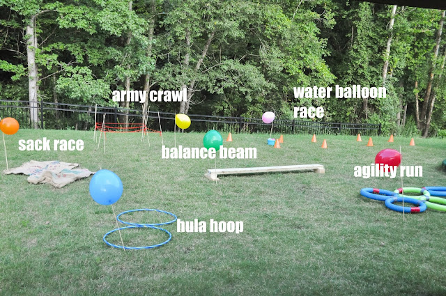 DIY obstacle course for kids