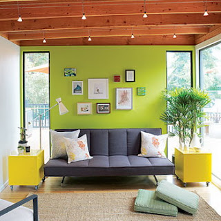 Decoración e Ideas para mi hogar: 10 salas decoradas en color verde