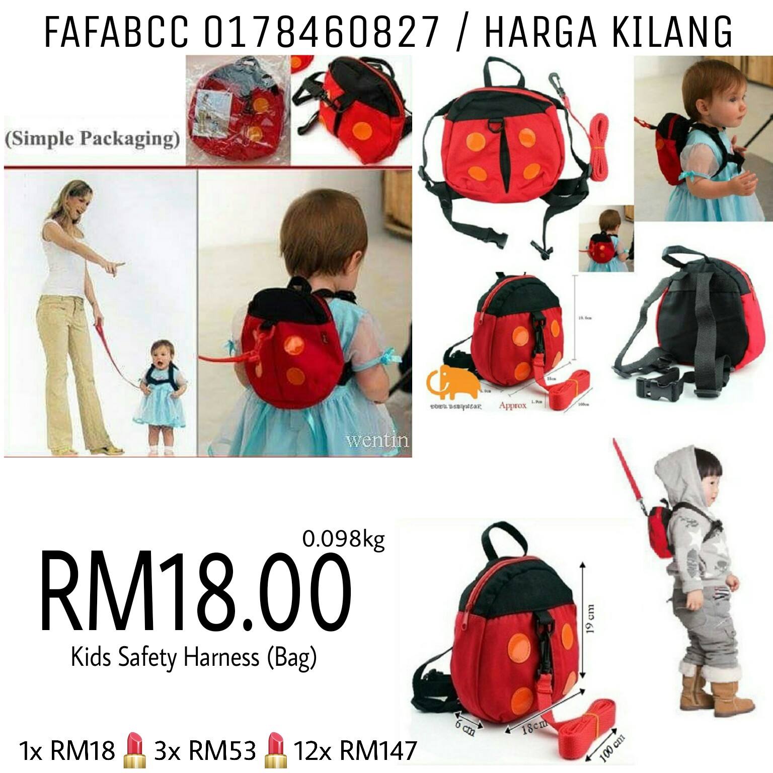PEMBORONG MURAH MALAYSIA (As Seen On TV Malaysia) Kid Safety Harness
