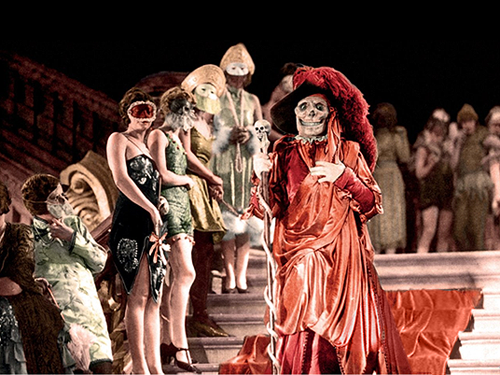 Red Death in the Masquerade Ball scene in The Phantom of the Opera