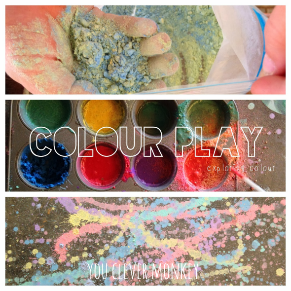 DIY Chalk Paint Recipe - make your own cheap paint by hand. Perfect for young children to make independently and learn how new colours are made | you clever monkey