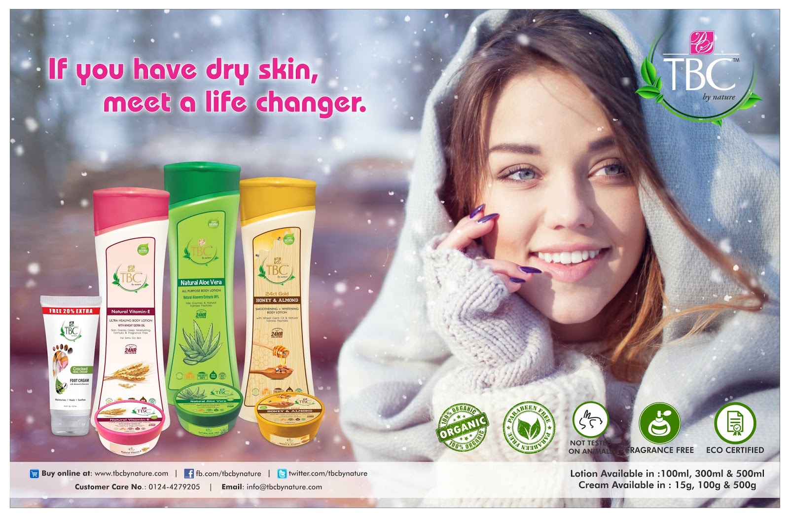 Sriz Beauty Blog Tbc By Nature Launches Its Winter Skin Care Range