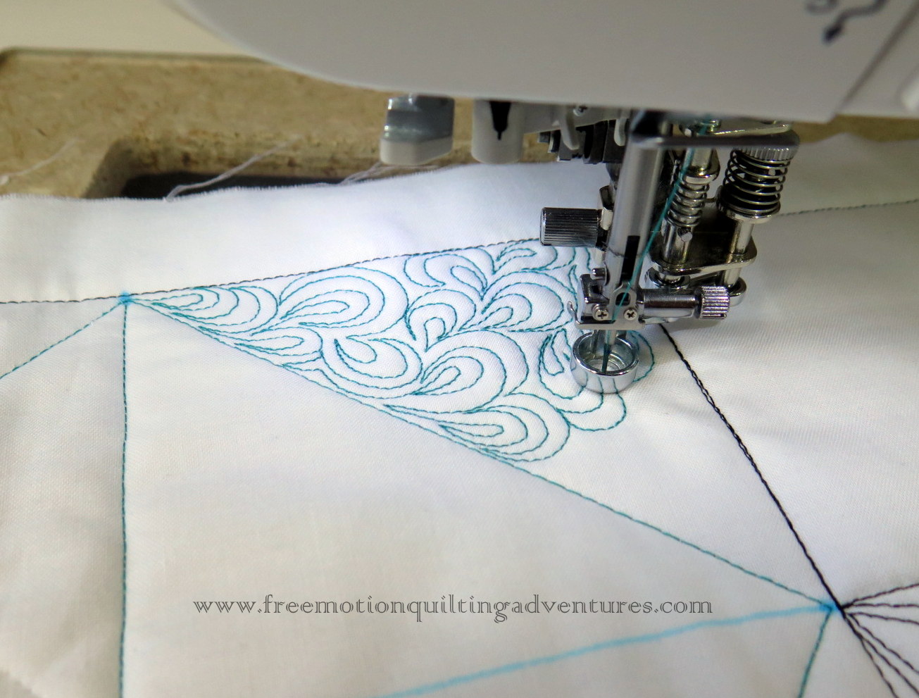 Amy's Free Motion Quilting Adventures Slip Sliding Away...or Not Free