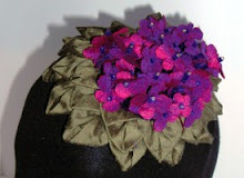 violet fascinator