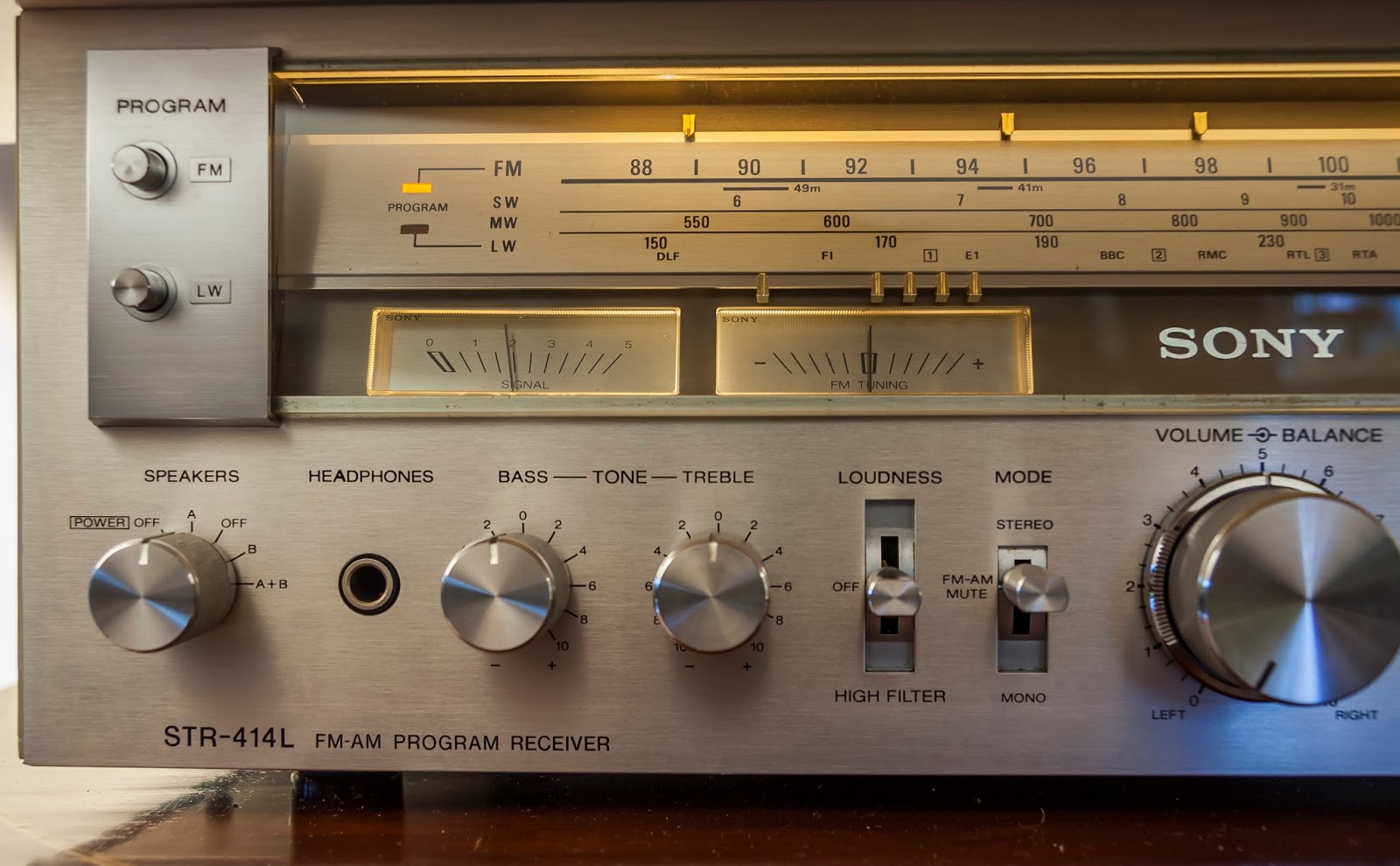 Golden Age Of Audio: Sony STR-414L AM/FM Program Receiver (1978-79)