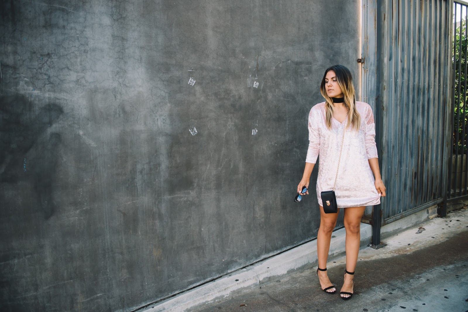 Shein Pink Velvet Dress \\ My Cup of Chic