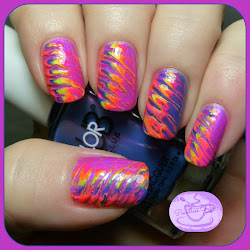 nail toothpick marble neon poptastic nails artists tutorial missoni esque pointless cafe mani tutorials bloglovin inspired