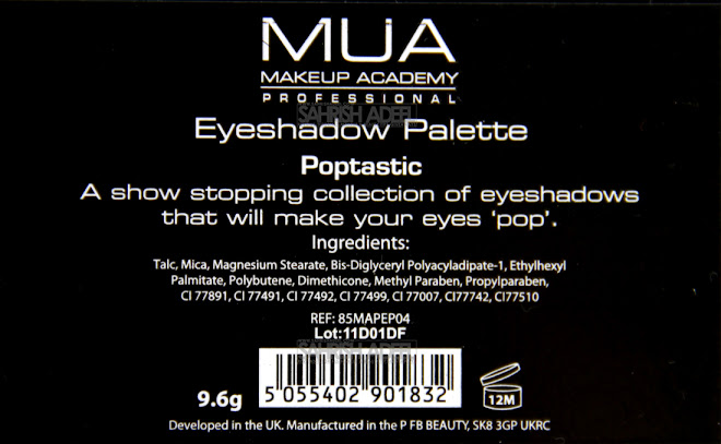 12 Shade Poptastic Palette by MUA - Makeup Academy - Review & Swatches