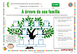 atividades de matemática 4 ano