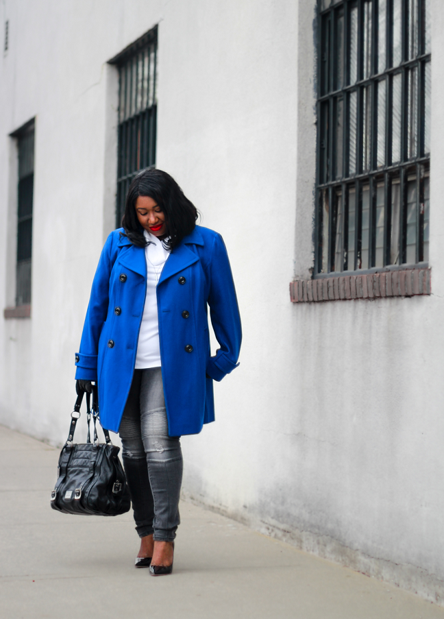 Shapely Chic Sheri Plus Size Fashion and Style Blog for Curvy Women Winter Blues