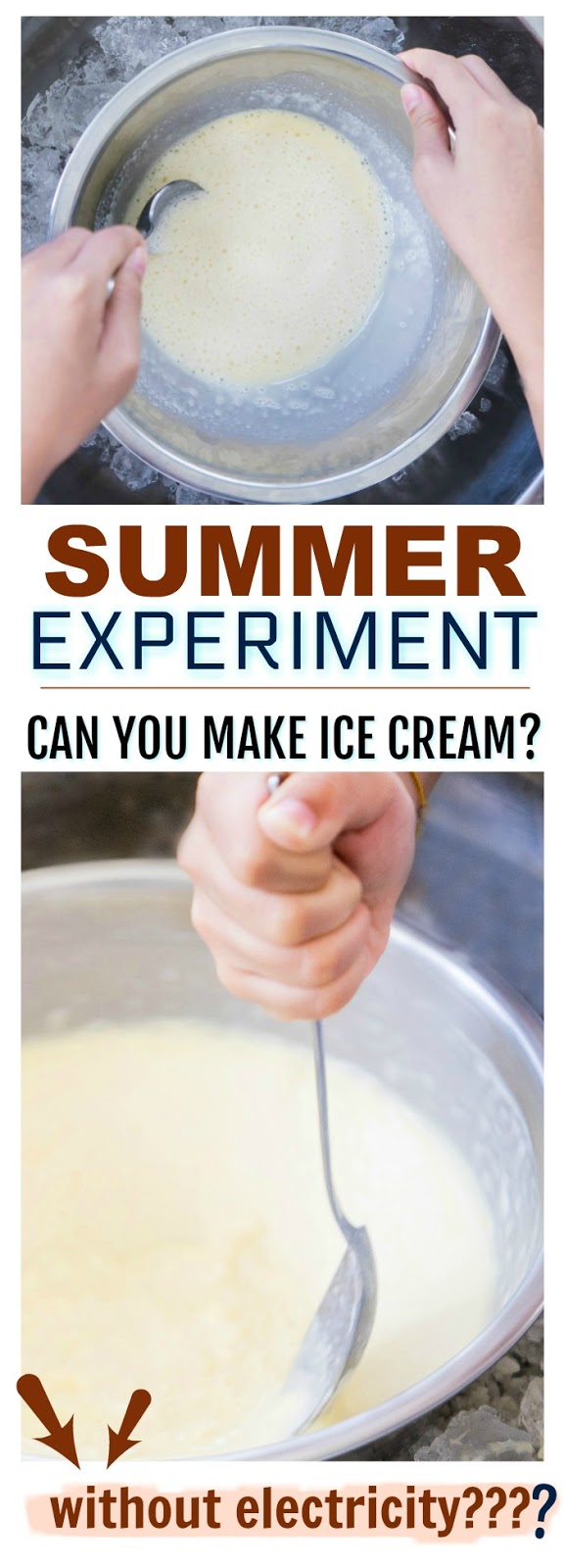 ICE CREAM EXPERIMENT FOR KIDS: Can you make ice cream without electricity or refrigeration?