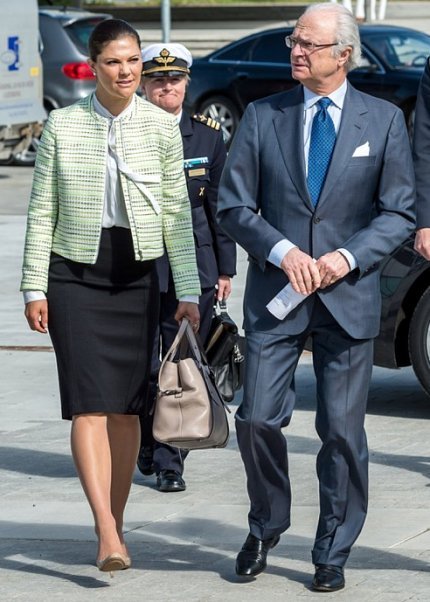 Crown Princess Victoria of Sweden and King Carl XVI Gustaf of Sweden