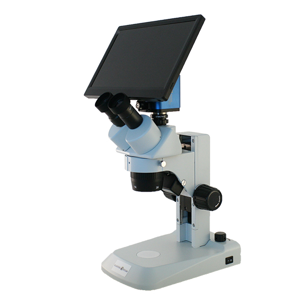 Museum display microscope with HD digital camera.