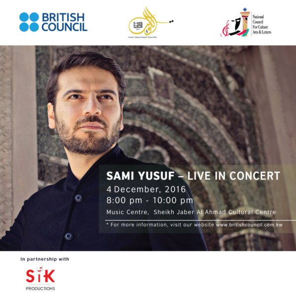 Sami Yusuf en concierto en el nuevo centro cultural Sheikh Jaber Al Ahmad