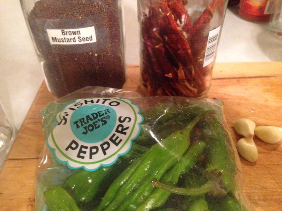 Rockin' the Kitchen A Peck of Pickled Shishito Peppers