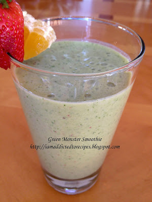 Green Monster Smoothie | Addicted to Recipes