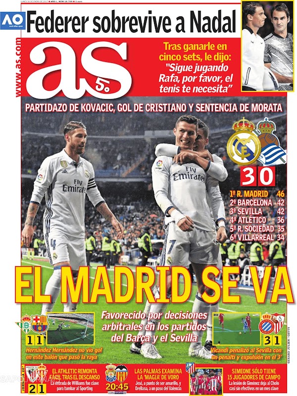 Real Madrid, AS: "El Madrid se va"