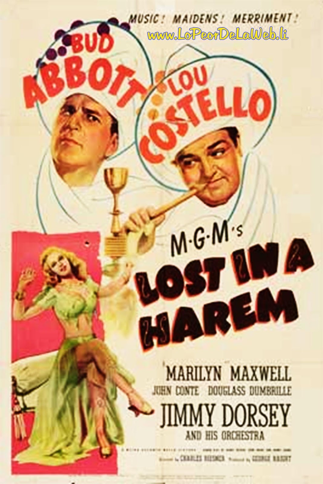 Abbott y Costello Perdidos en un Harén -1944-Lost In A Harem