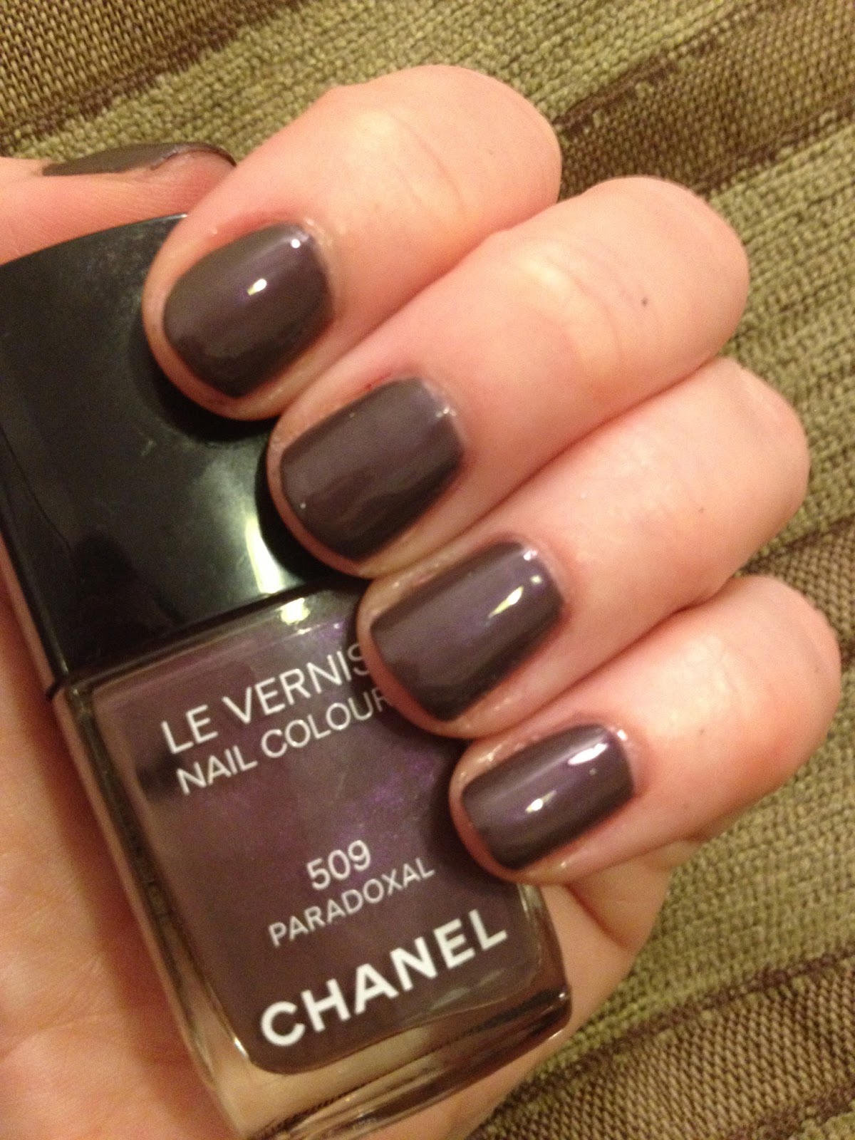 the chanel colour on the left.  Brown nail polish, Brown nails, Nail polish
