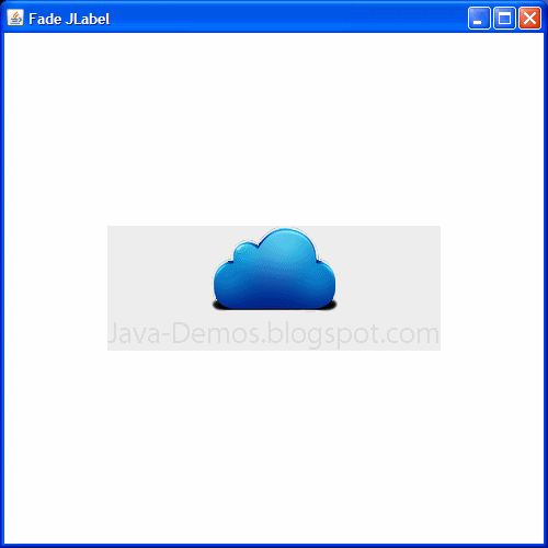 Fade Effect For Jlabel Using Timer