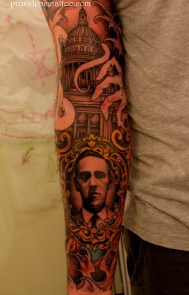 Tatuaje de H.P. Lovecraft