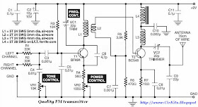EveryDay Electronics: Audio FM transmitter with Stereo Input