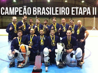 Lokomotiv Campeão Brasileiro Masculino da 2ª Divisão de Hóquei em Linha de 2014