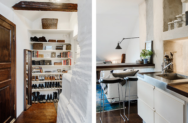 Apartamento decorado vintage e rústico. Blog Achados de Decoração