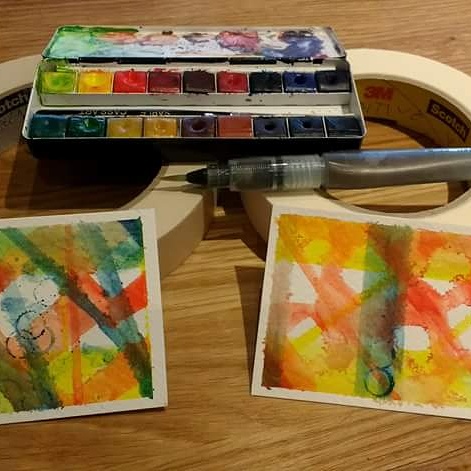 Stephanie Guy Fine Art: Watercolour and masking tape - a mini review