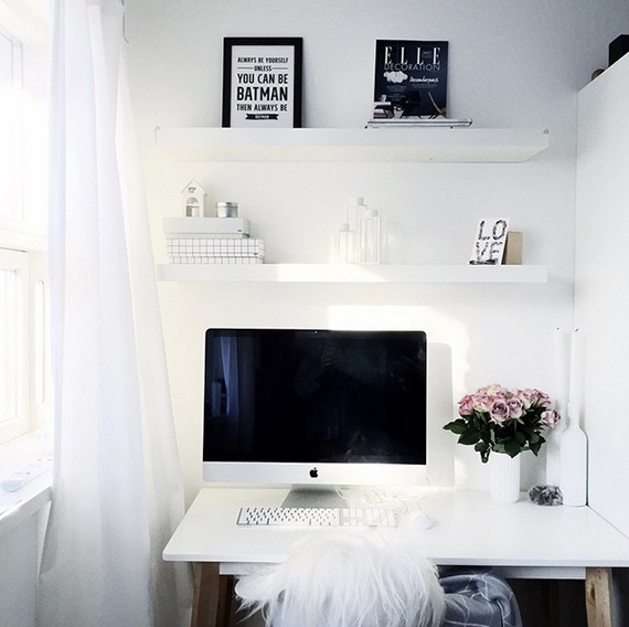 Scandinavian inspired home offices | frederikkewaerens on instagram