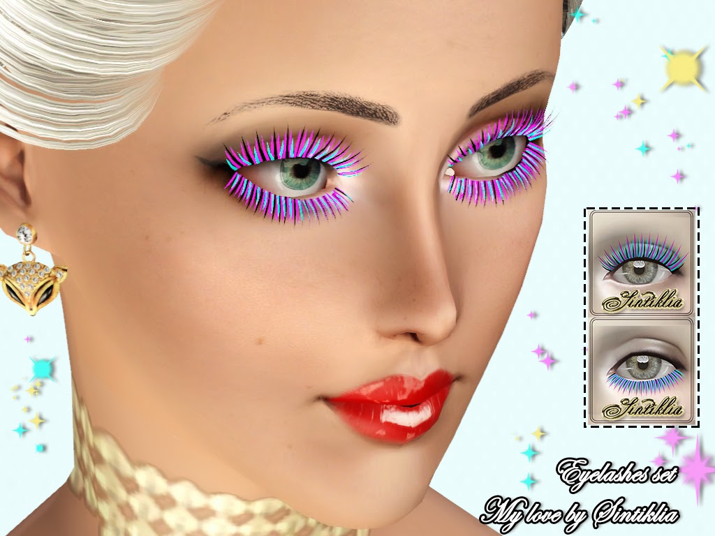 Sintiklias Creations Eyelashes Set My Love By Sintiklia For Sims 3