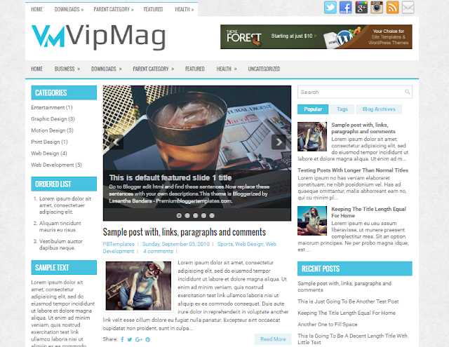VipMag VipMag Blogger Template