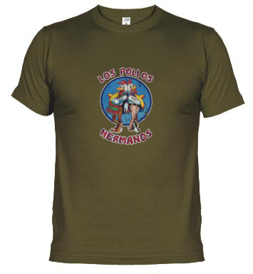 camiseta original con el logo de Los Pollos Hermanos. Breaking Bad.