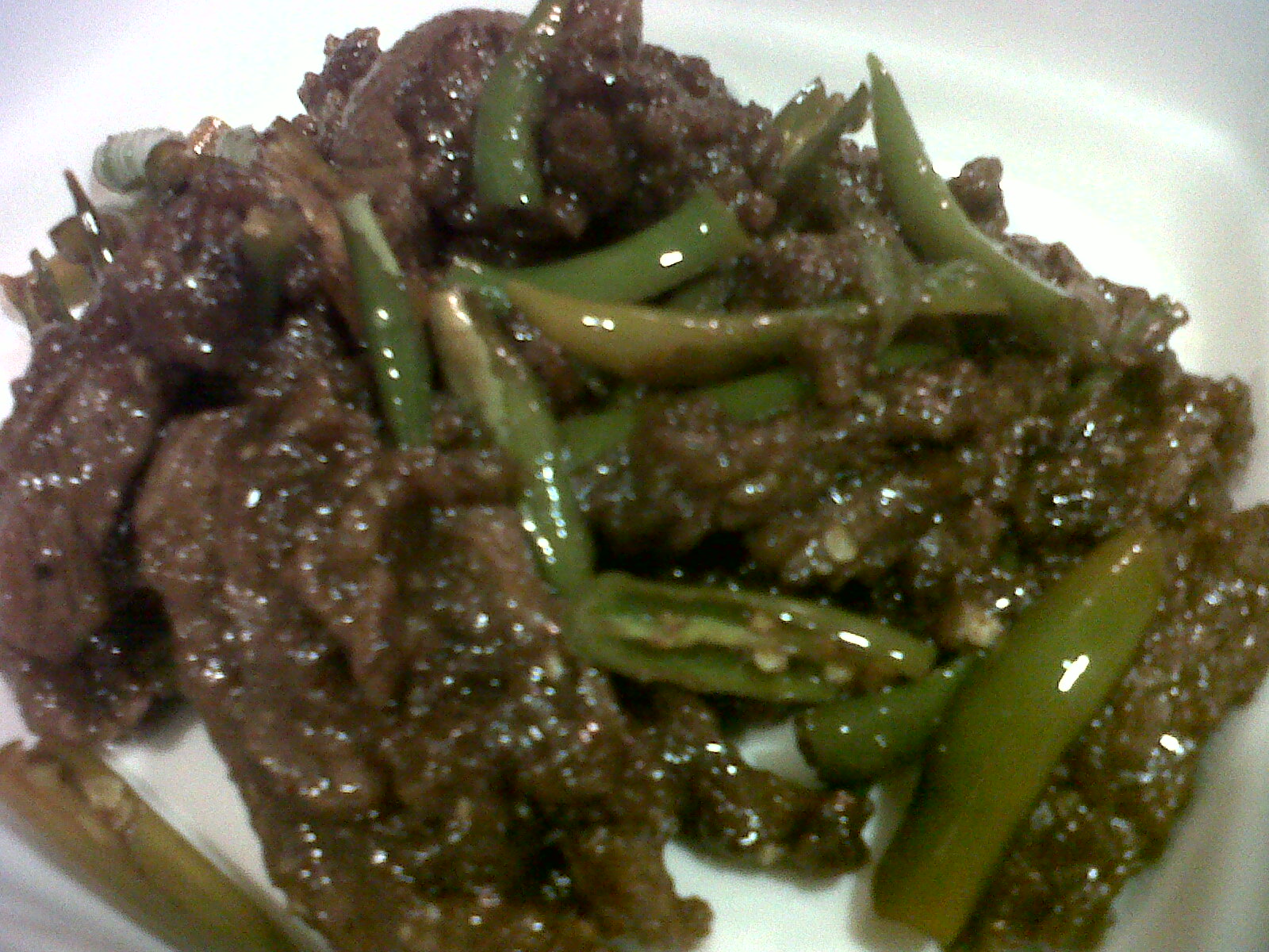 i-recipes: Beef Chili Dry - My Family Style