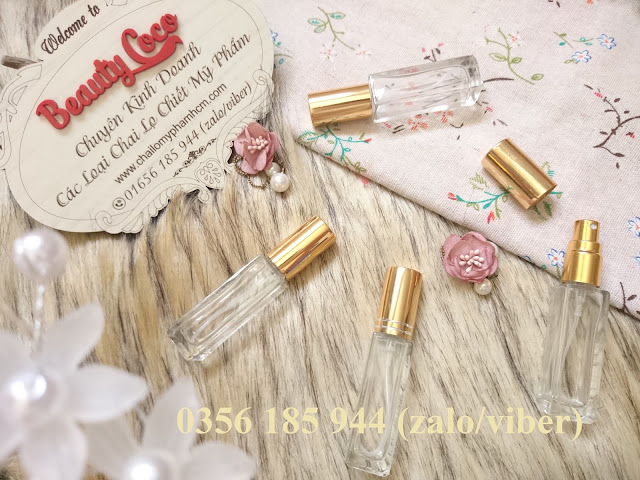 lọ chiết nước hoa 10ml vuông