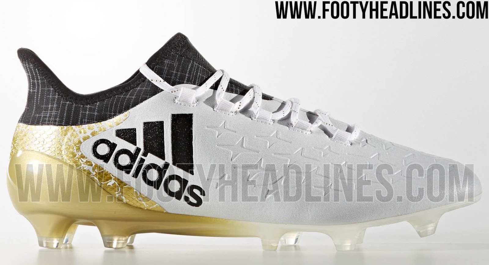 adidas white and gold boots