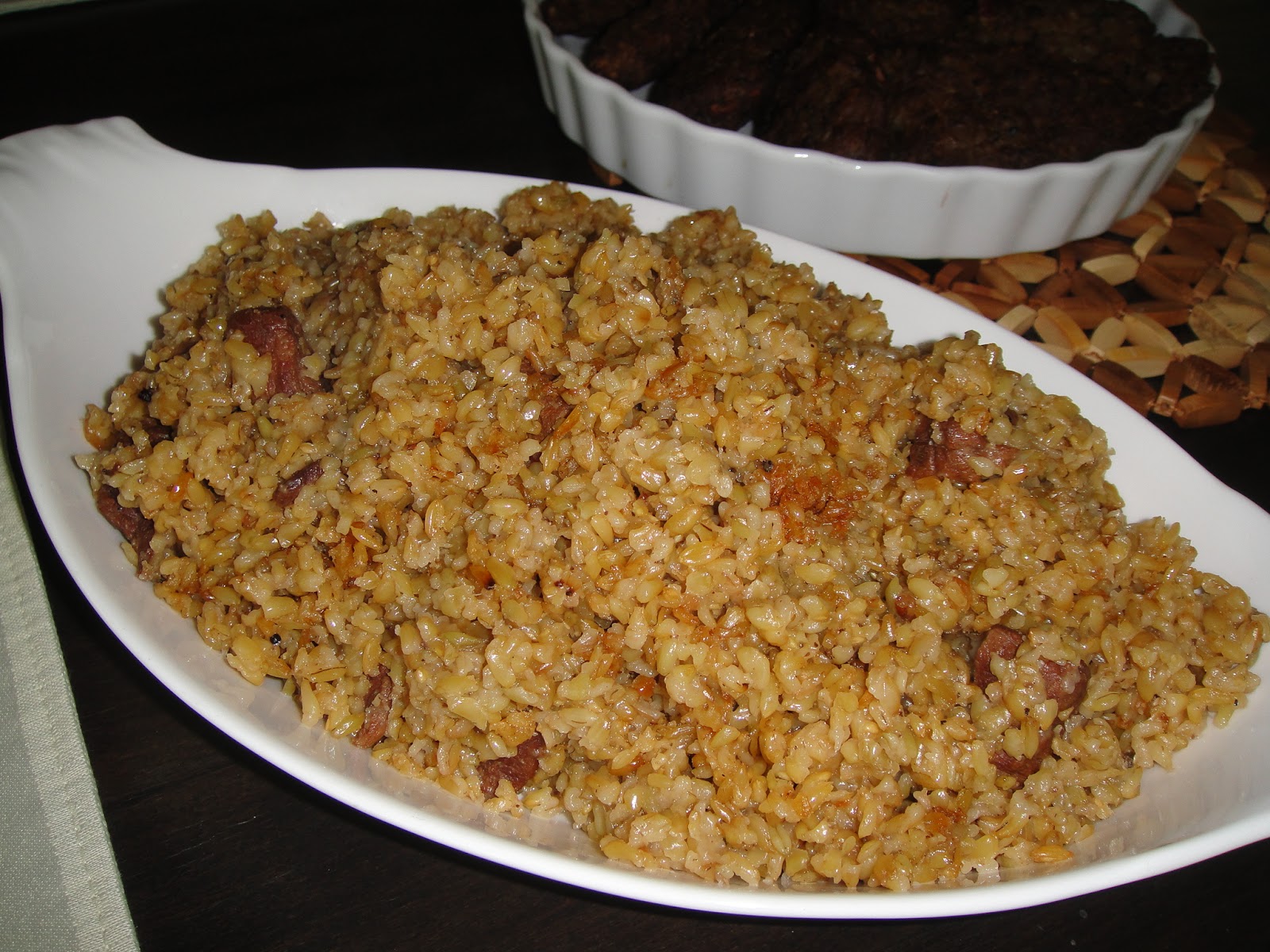 Maryam's Culinary Wonders 309. Freekeh Green Wheat Pilaf