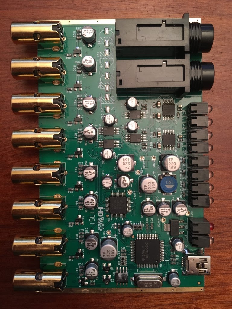 DC coupled audio interface (for MAX) with ESI GIGAPORT HD+