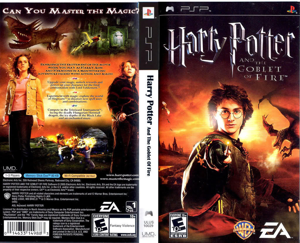 Harry Potter And The Globlet Of Fire PSP CSO [One2up] ~ หน้าที่