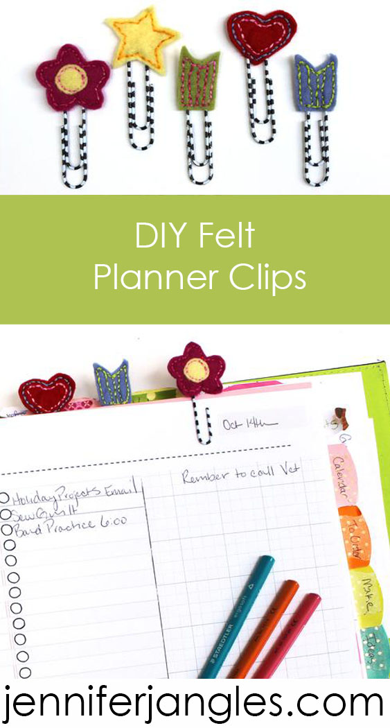 Jennifer Jangles Blog DIY Planner Clips